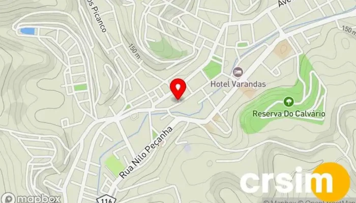mapa de Hering Miracema Loja de Roupa em Miracema