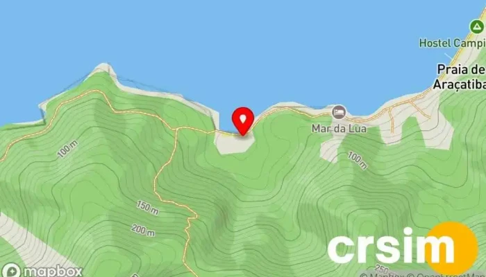 mapa de Hostel da Praia Ilha Grande Albergue em Angra dos Reis