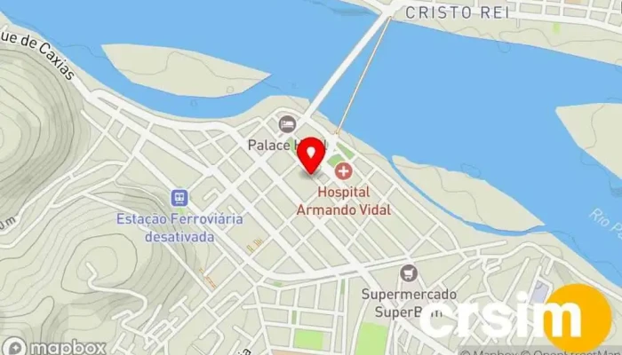 mapa de Hotel São José Hotel em São Fidélis