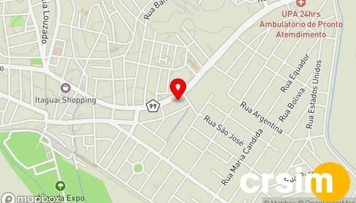 mapa de Itaguaí Diesel Loja de acessórios para caminhões, Loja de autopeças em Itaguaí