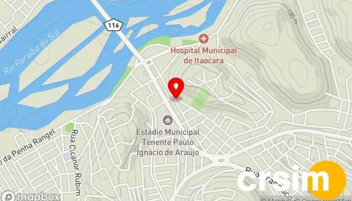 mapa de JF ITAOCARENSE RAÇÕES Loja de ração em Itaocara