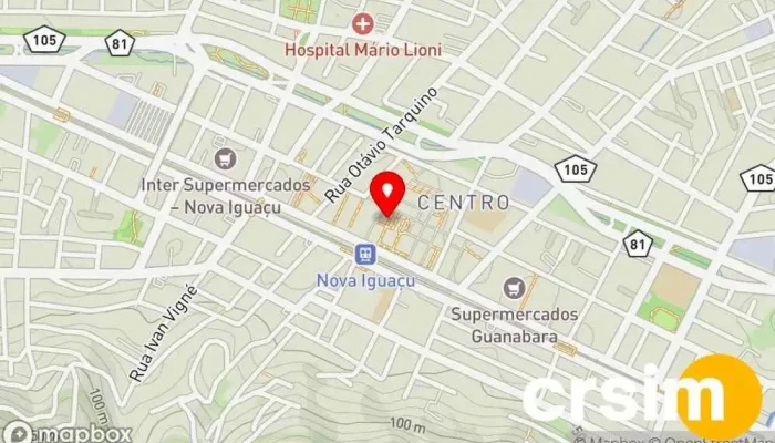 mapa de Jujuba Chic Loja de moda infantil em Nova Iguaçu