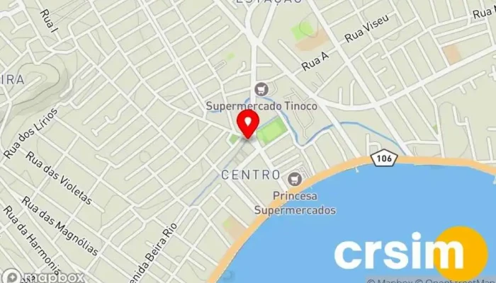 mapa de Kananga Fitness Loja de roupas esportivas em Iguaba Grande