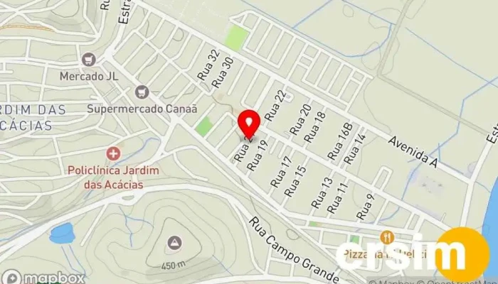 mapa de KAV Loja de autopeças em Porto Real