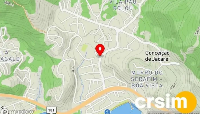 mapa de King Multimarcas Loja de moda masculina em Mangaratiba