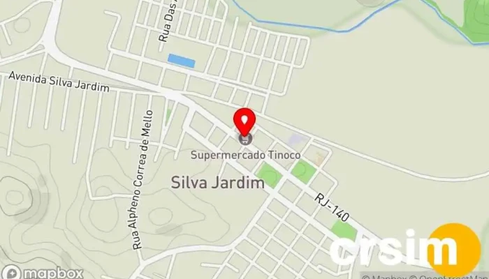 mapa de La Roça Naturals Loja de produtos naturais em Silva Jardim