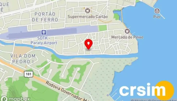 mapa de Laços Parati Loja de Roupa em Paraty