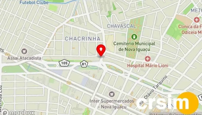 mapa de Lápis de Cor Nova Iguaçu Loja de moda infantil em Nova Iguaçu
