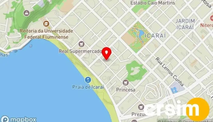 mapa de LIZIE Icaraí Niterói Loja de Roupa em Niterói