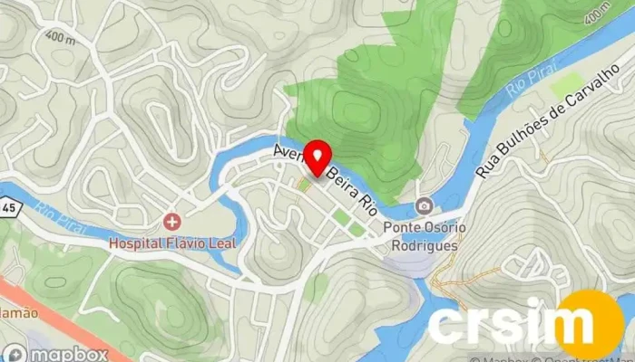 mapa de Loja Baratex Loja de Roupa em Piraí