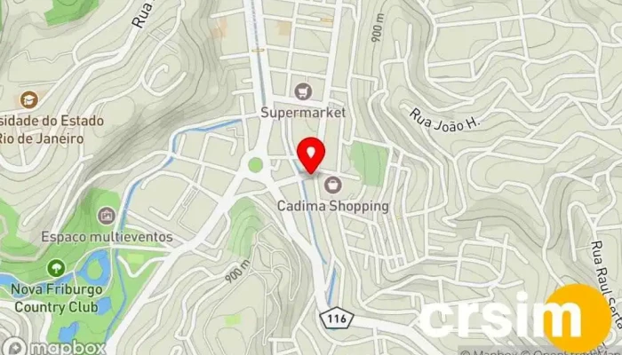 mapa de Loja Blaudt Loja de Roupa em Nova Friburgo