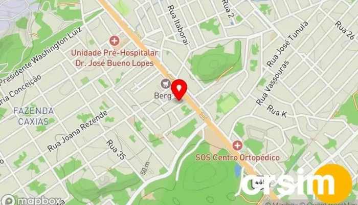 mapa de Loja da Costura e Música Costureira em Seropédica
