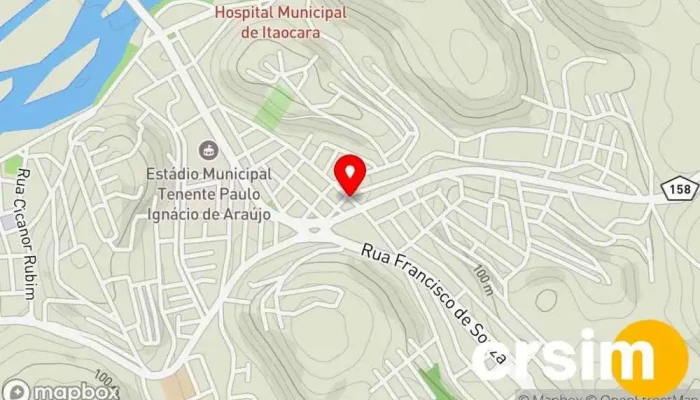 mapa de Loja da Taninha Loja de Roupa em Itaocara