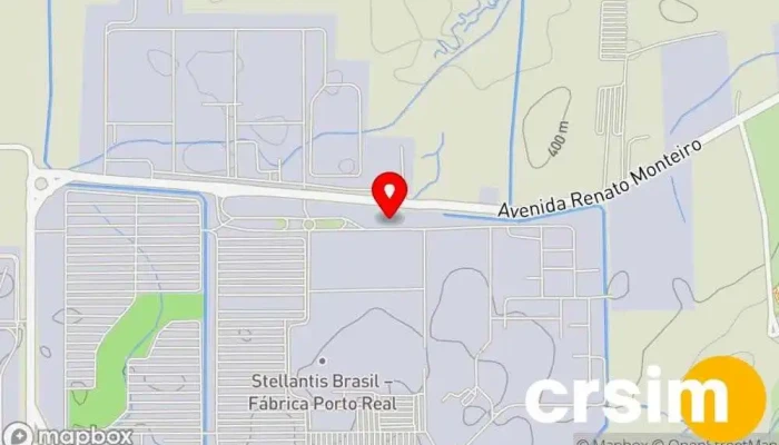 mapa de Loja de Fábrica (Peugeot) Concessionária Peugeot em Porto Real