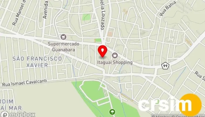 mapa de Loja do Boleiro Loja de camisetas em Itaguaí
