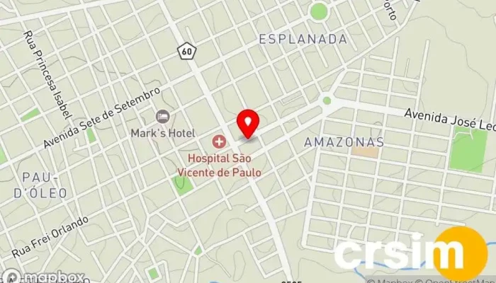 mapa de Loja Espaço Loja de Roupa em R. Frei Orlando