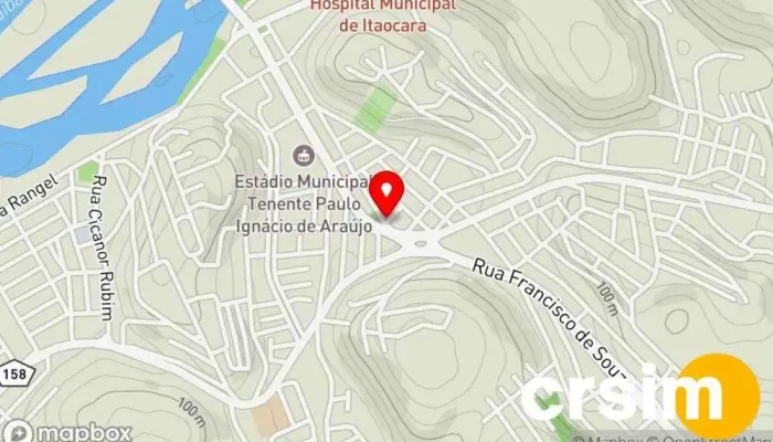 mapa de LOJA EUNICE Loja de Roupa em Itaocara