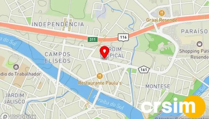mapa de Loja Gabriela Resende Loja de Roupa em Resende