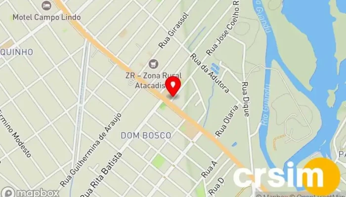 mapa de Loja Gospel Seropédica Livraria cristã em Seropédica