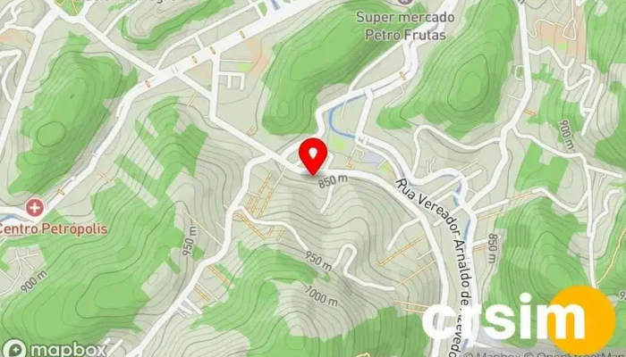 mapa de Loja Grande Homem Loja de moda masculina em Petrópolis