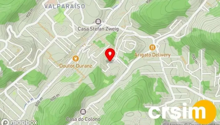 mapa de Loja Grillo Loja de roupas esportivas em Petrópolis