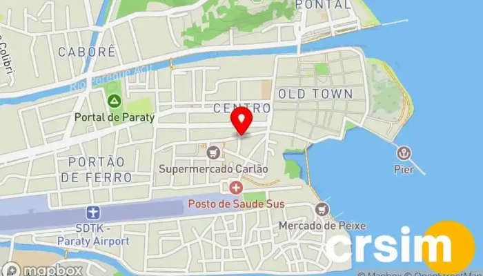 mapa de Loja Kidstok Paraty/Moda infantil Loja de moda infantil, Loja de Roupa em Paraty
