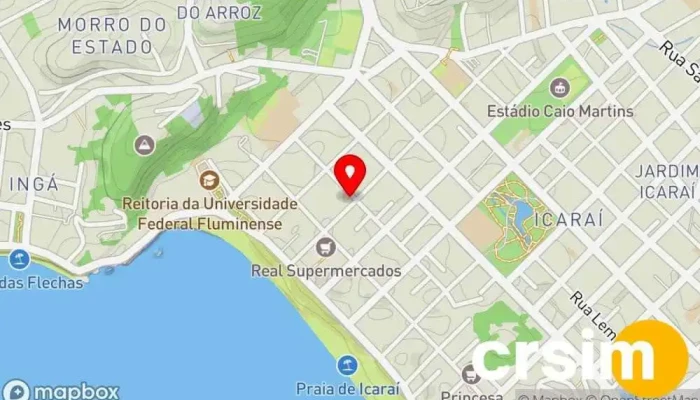 mapa de Loja Korin Niterói Loja de produtos orgânicos em Niterói