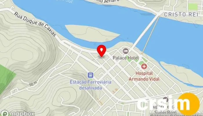 mapa de Loja Maçônica Auxilio À Virtude Templo em São Fidélis