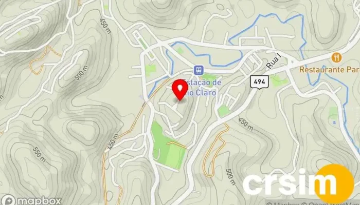 mapa de Loja Maçônica Lealdade Luz Templo em Rio Claro