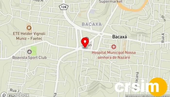 mapa de Loja Maçônica Novo Horizonte Saquarema Associação / organização em Saquarema