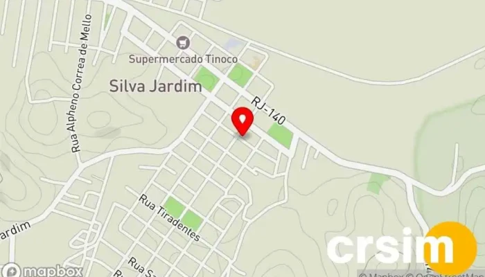 mapa de Loja Maçonica Silva Jardim Escola em Silva Jardim
