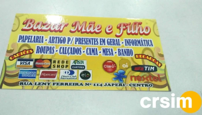 Loja Mae Filho Tudo - Japeri