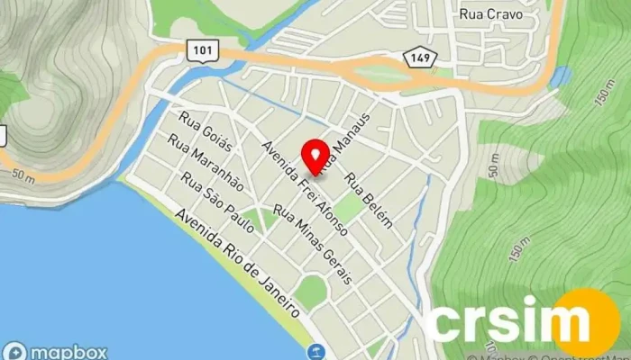 mapa de Loja Paraiso da Moda Loja de Roupa em Mangaratiba
