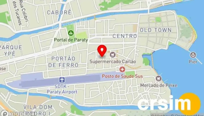 mapa de Loja Rosa dos ventos Loja de artigos religiosos em Paraty