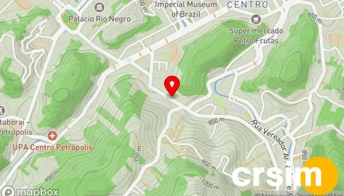 mapa de Loja Tricot Imperial Loja de Roupa em Petrópolis