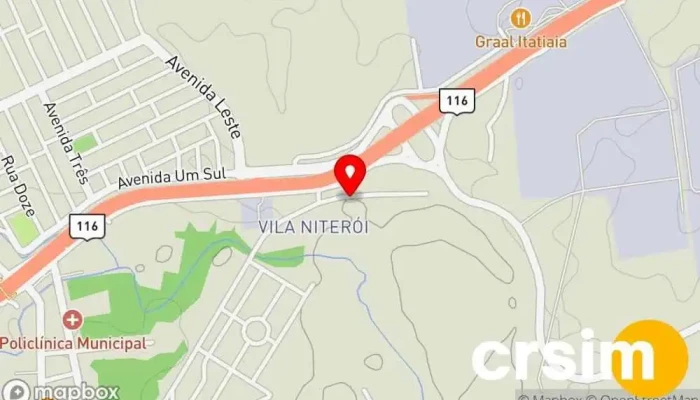 mapa de Loja Vestindo com Amor - Fabrícia Oliveira Loja de Roupa em Itatiaia