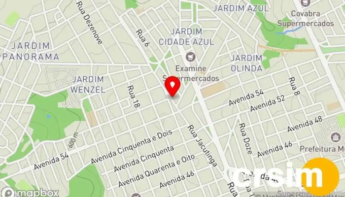 mapa de Lojão do Real Jacutinga Loja em Rio Claro