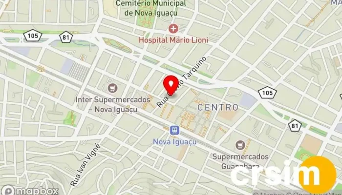 mapa de Lojas Empório - Nova Iguaçu Loja de moda feminina em Nova Iguaçu