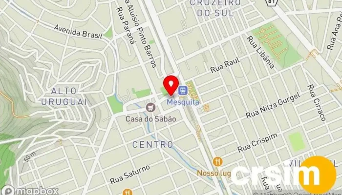 mapa de Lojas Nalin Loja de Roupa em Mesquita
