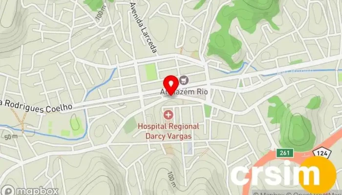 mapa de Lojas Regis. Pinto Loja em Rio Bonito
