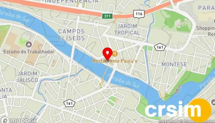 mapa de LOJAS UNIBRAS Loja de roupas de cama em Resende
