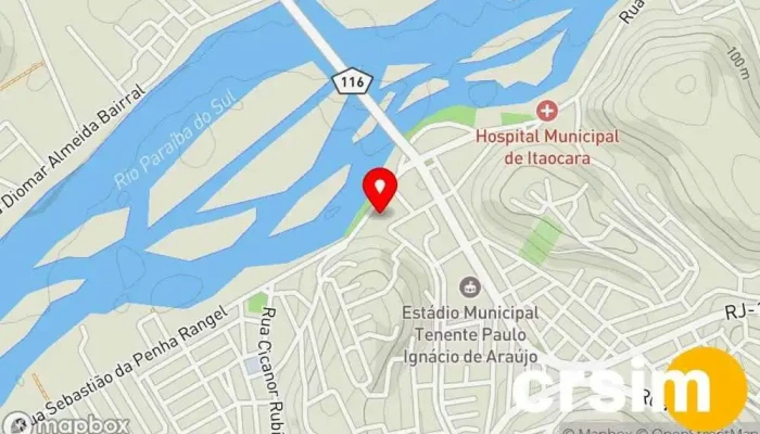 mapa de Lounge Itaocara Cafeteria em Itaocara