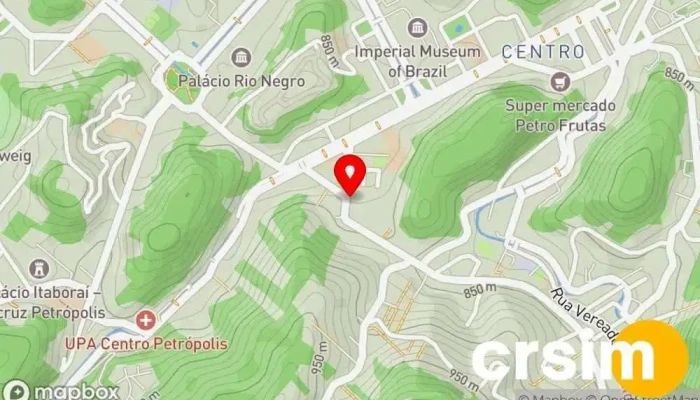 mapa de Luz e Sombra Loja de Roupa em Petrópolis