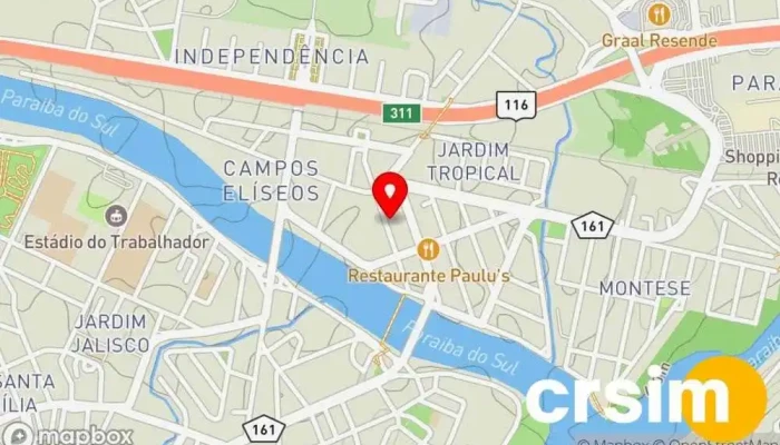 mapa de M1 Mabis Resende Loja de moda masculina em Resende