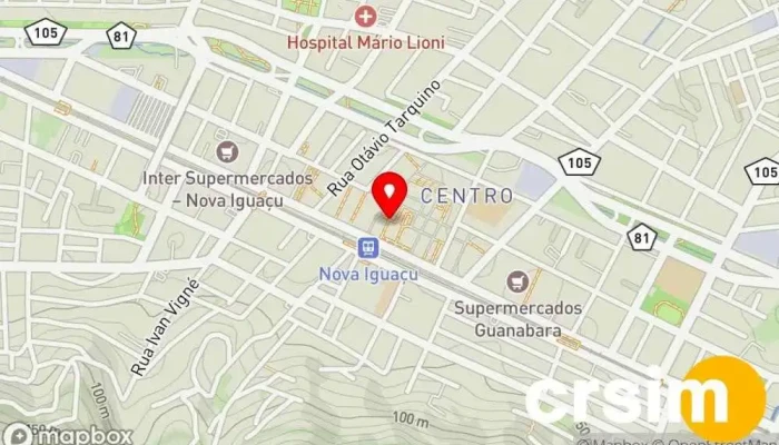 mapa de Mac Moda Feminina e Plus Size Loja de Roupa, Loja de moda feminina em Nova Iguaçu