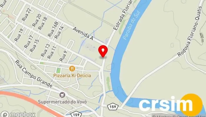mapa de Macopil Porto Real Loja de materiais de construção em Porto Real