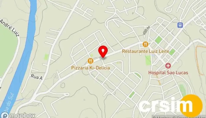 mapa de Macopil Quatis Loja de materiais de construção em Quatis