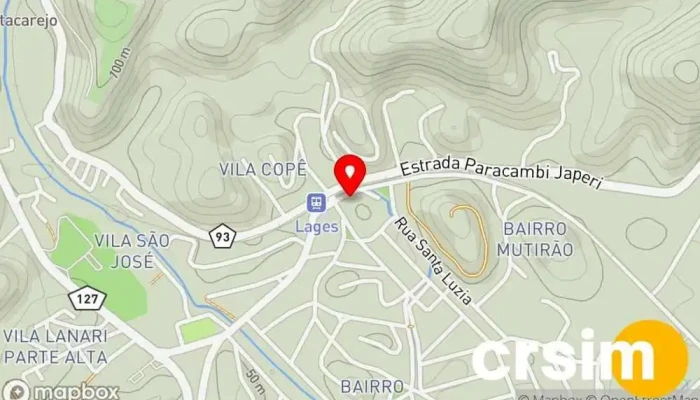 mapa de Macrozão Supermercado, Loja de bebidas em Paracambi