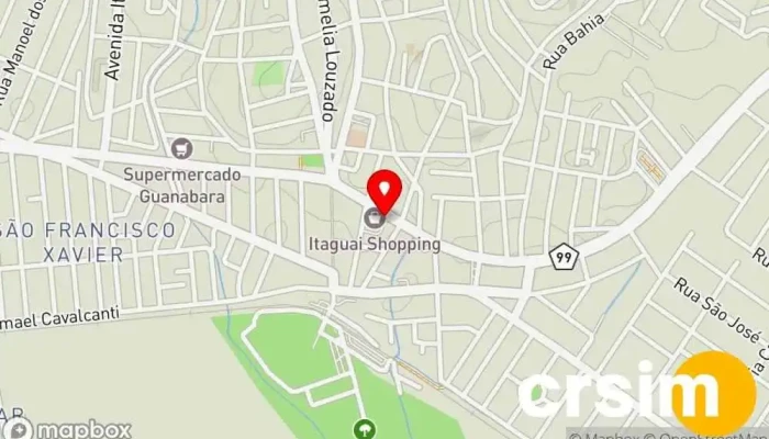 mapa de Magazine Luiza Loja de departamento em Itaguaí