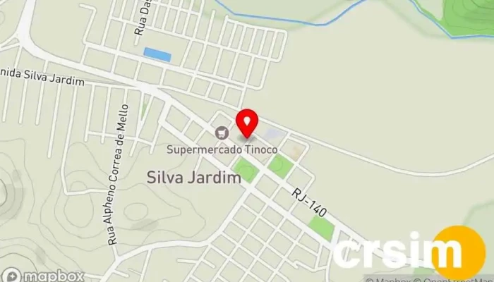 mapa de Mag'llana Store Loja de Roupa em Silva Jardim